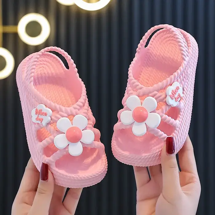 Pantoufles d'été pour enfants, pour filles et garçons, salle de bain, maison, chaussures de plage an