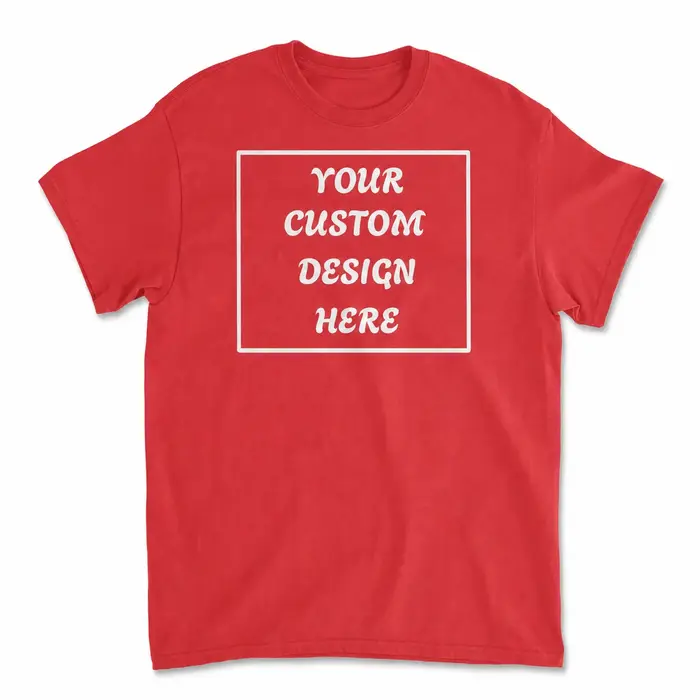 T-shirt personnalisé en coton uni pour quotidien, loisirs, anniversaires et sport