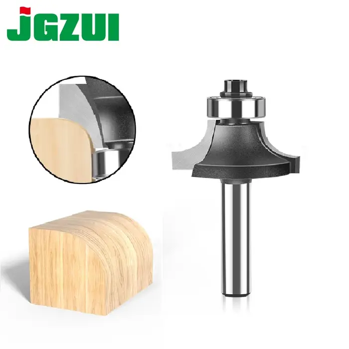 Mèche de routeur ronde d'angle à tige de 1/4 et 6mm, avec roulement, fraise pour le travail du bois,
