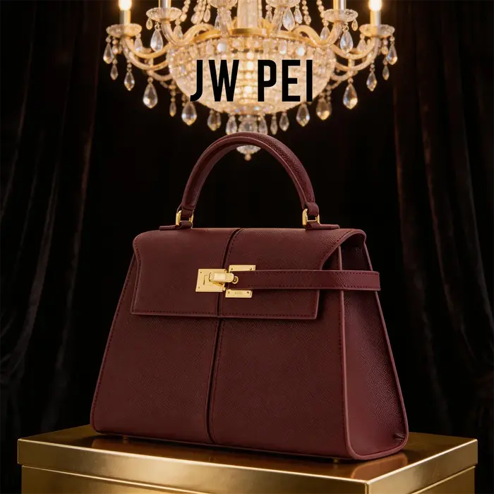 Sac trapézoïdal JW PEI, nouveau style, sac bandoulière en cuir véritable pour femme, design de niche