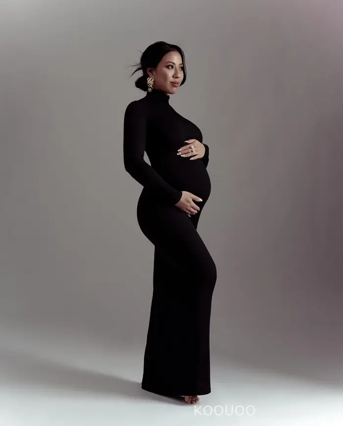 Robes de maternité pour séance photo grossesse femmes moulante Maxi robes longues vêtements pour pho