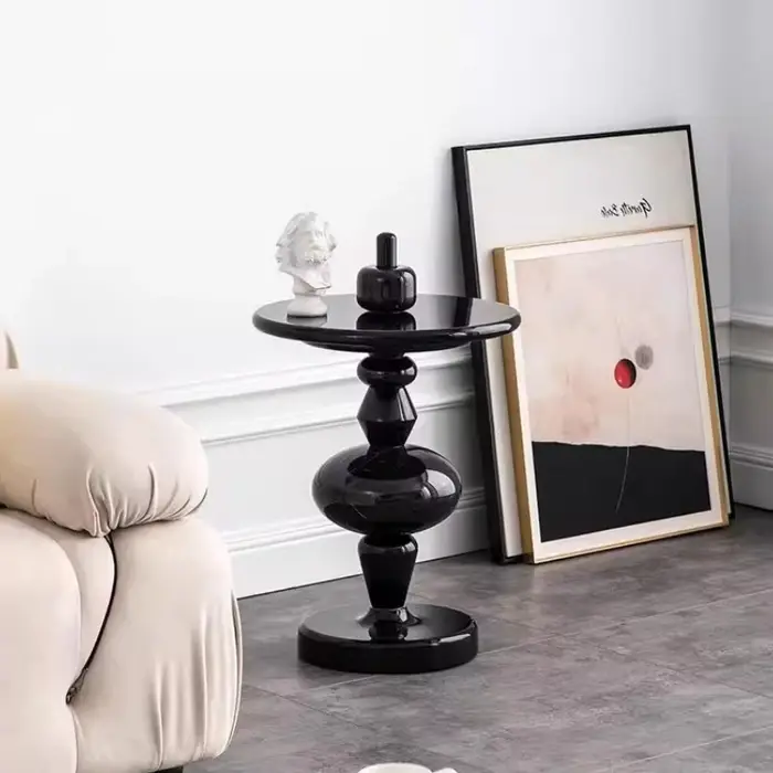 ‌ Table d'appoint scandinave, bureau de vie d'accent coloré, armoire de chevet créative, table d'app