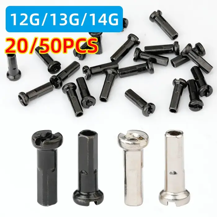 20/50 pièces écrous à rayons en laiton 14G 13G 12G vtt roue de vélo de route e-bike Scooter jante bo