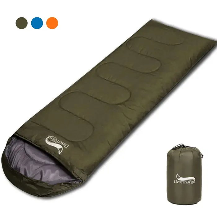 Desert & Fox-Sacs de couchage ultralégers pour adultes et enfants, 1kg, portable, 3 saisons, randonn