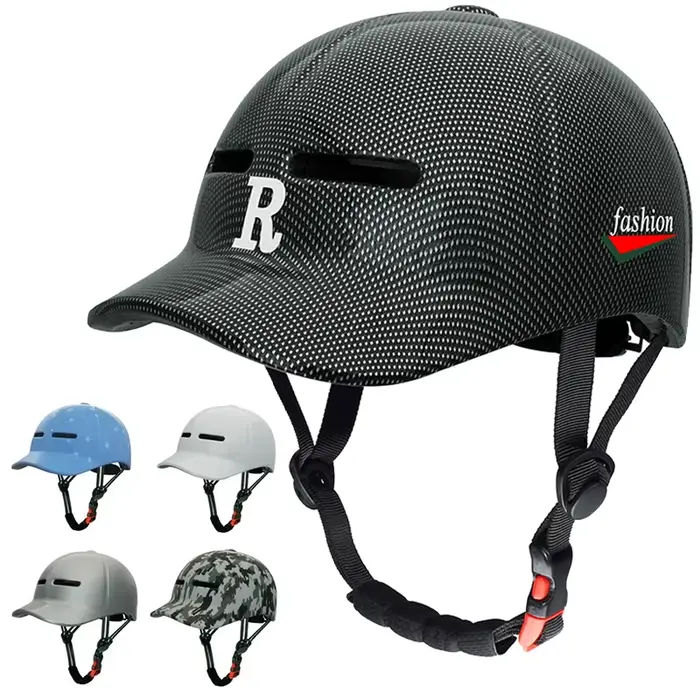 Casque de vélo électrique homme femme casquette de baseball scooter moto patinette sécurité style urbain polyvalent