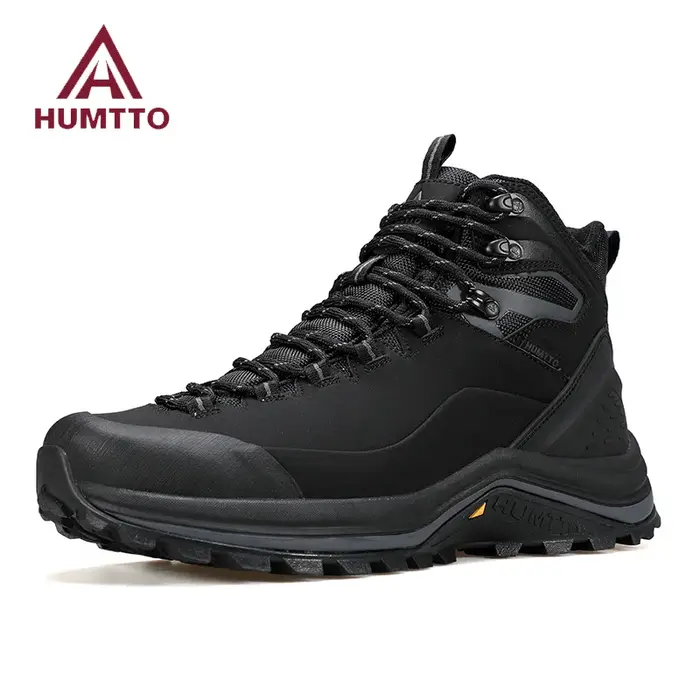 Chaussures randonnée homme cuir véritable HUMTTO - Baskets sécurité trekking extérieur sport hiver respirantes