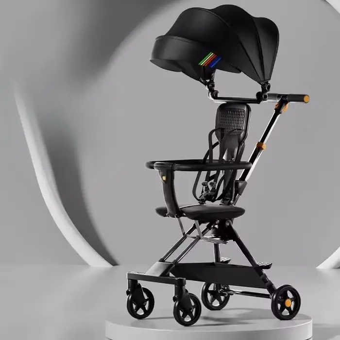 Nouvelle voiture de marche de poussette pour enfants, poussettes légères chariot pliant pour enfants
