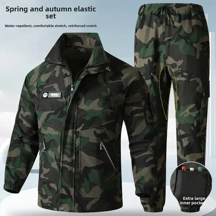Vêtements de travail pour hommes anti-usure coupe ample tissu polyester protection soudure réparation printemps automne