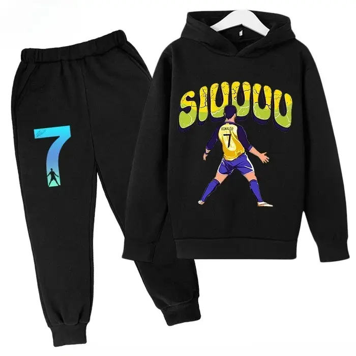 Survêtement pour enfants CR7 à séchage rapide -13 ans Ronaldo 7 #   Tenue de sport imprimée en tissu