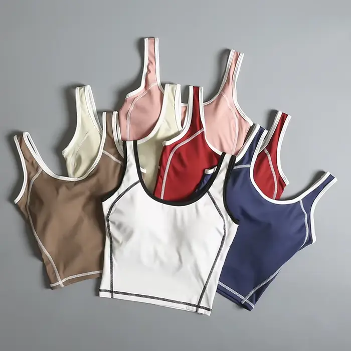Soutien-gorge de sport pour femmes idéal pour l'été dos élégant antichoc pour course yoga et entraînement professionnel confortable durable