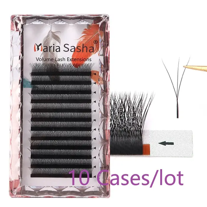 Extensions de cils MARIA 10 étuis 3D volumineuses pour un regard saisissant et naturel pour femmes occasions spéciales