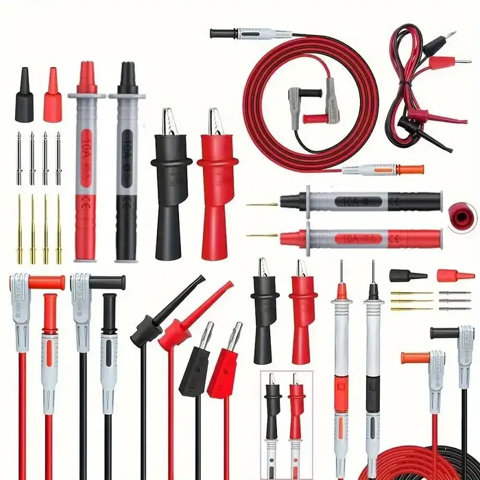 Kit de fils de Test P1308B, fiche banane de 4MM pour tester le câble à crochet, sonde multimètre rem