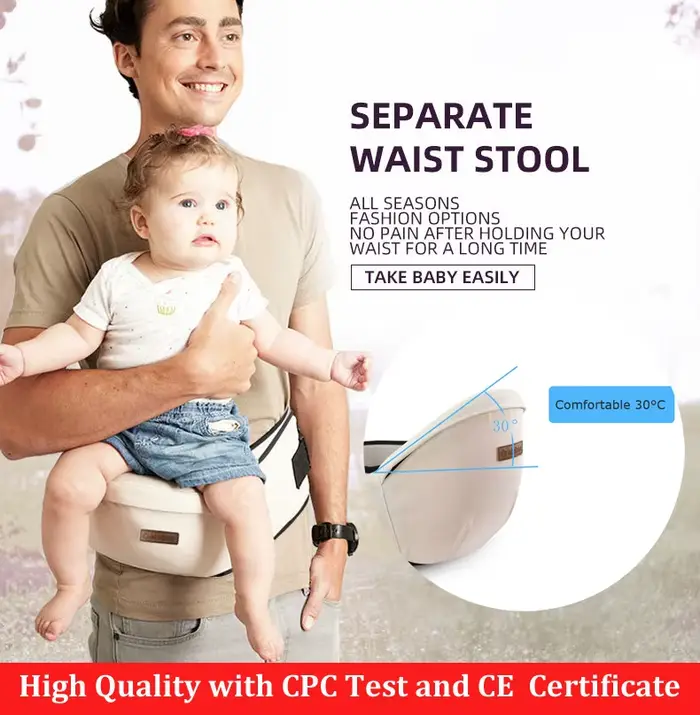 Haute qualité porte-bébé taille tabouret marcheurs bébé fronde tenir taille ceinture sac à dos Hipse