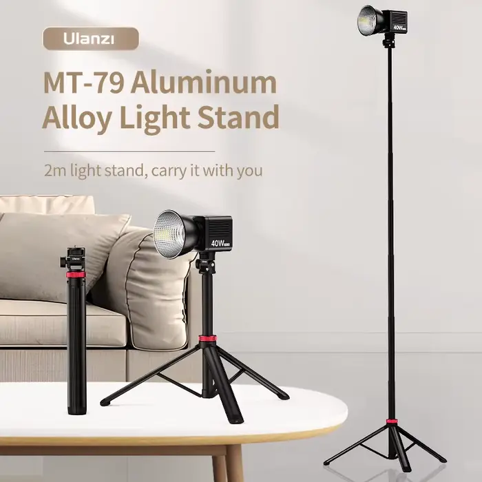 Trépied extensible Ulanzi MT-79 avec vis 1/4 ''pour appareil photo reflex numérique Smartphone, lumi