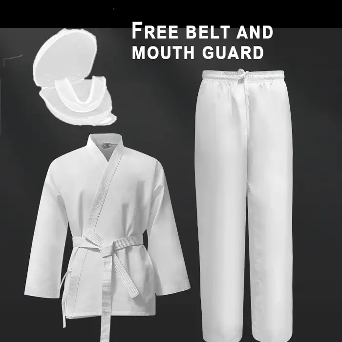 Uniforme de karaté respirant taekwondo karaté costumes ensemble vêtements de karaté pour Sparring fo