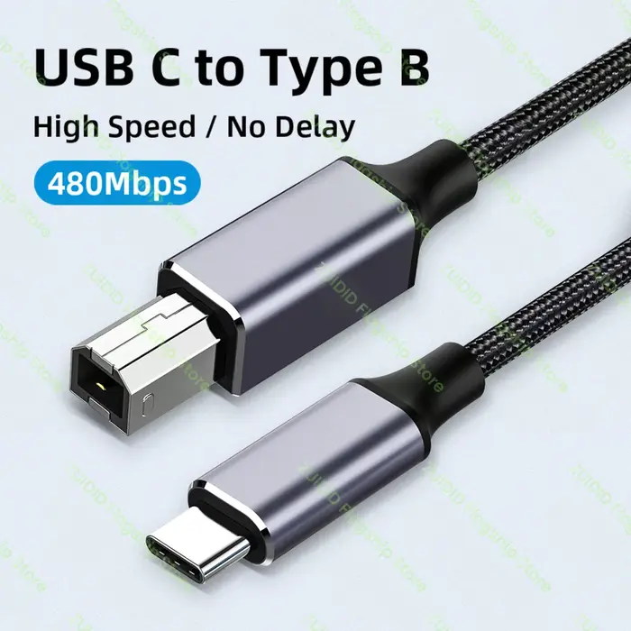 Câble USB type-c vers USB Type B 2.0 pour nouveau MacBook Pro HP Canon Brother Epson Dell Samsung im