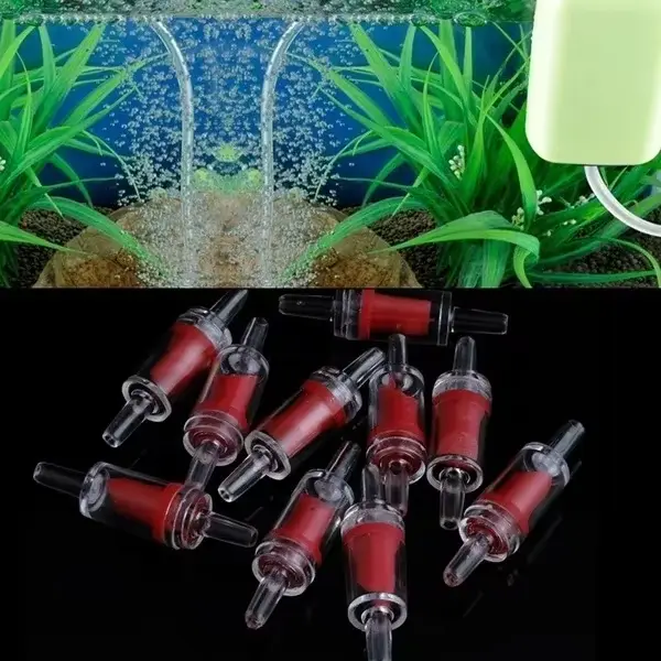 Clapet anti-retour unidirectionnel en plastique, 10 pièces, pour pompe à Air d'aquarium, système de 