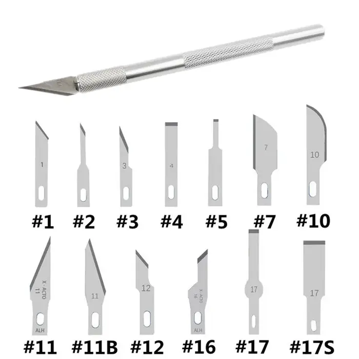 20 Lames de découpe pour sculpture sur bois, outils d'artisanat, de gravure et de sculpture, pour le