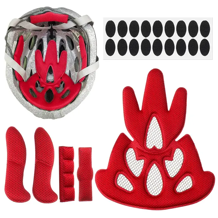 Kit de coussinets en mousse pour casque de vélo, moto, cyclisme, sport, éponge, rembourrage intérieu