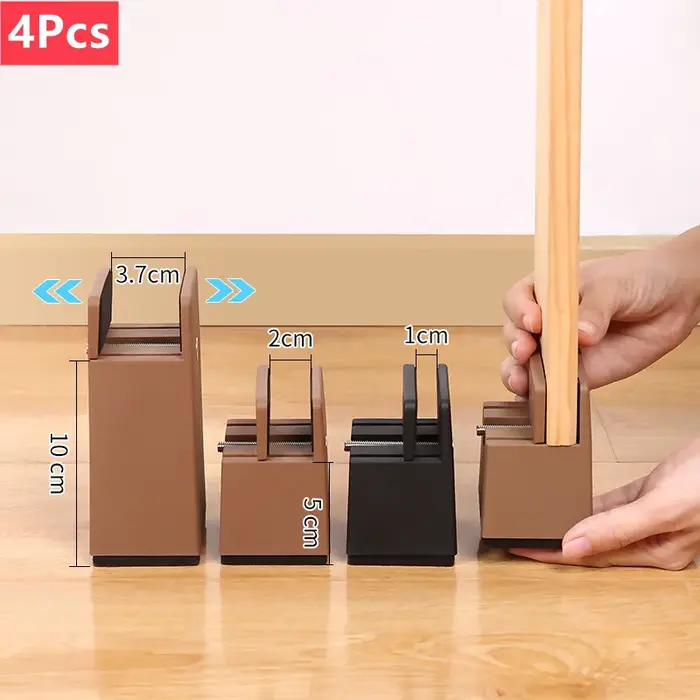 4 pièces pieds de chaise réglables Riser vis pince 2 4 pouces de hauteur robuste canapé Tables lit m