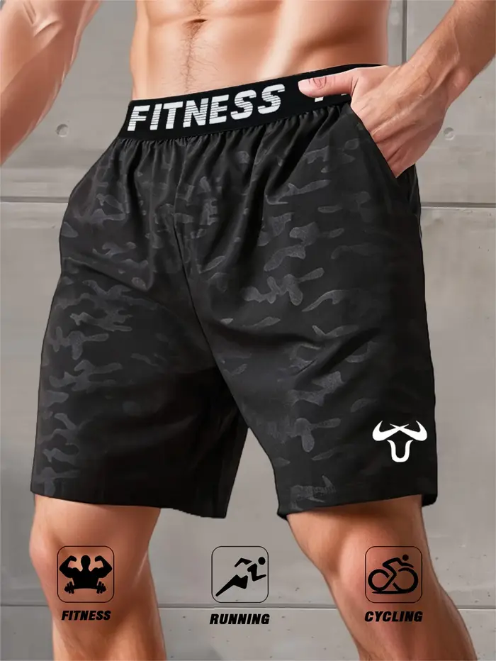 Short de sport pour hommes, short d'entraînement à séchage rapide