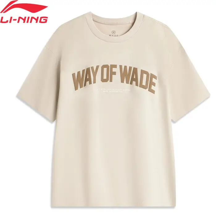 Li-ning hommes Wade série sport T-Shirt à sec frais respirant doublure régulière à manches courtes c