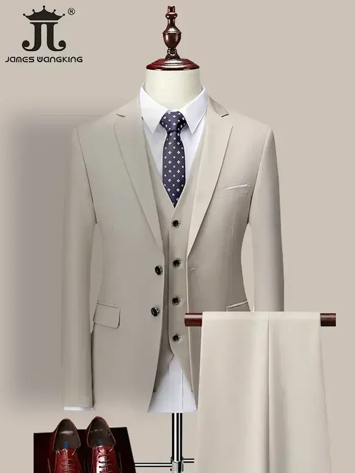 14 M-6XL de documents (Veste + Gla+ Pantalon) Marque haut de gamme pour hommes d'affaires formels tr