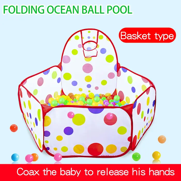 Piscine à balles océanique pour enfants avec panier de basket-ball, jouet de piscine Bobo 0.9M (hors