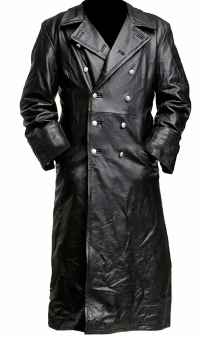 Manteau d'officier militaire classique allemand de la seconde guerre mondiale pour hommes, manteau d