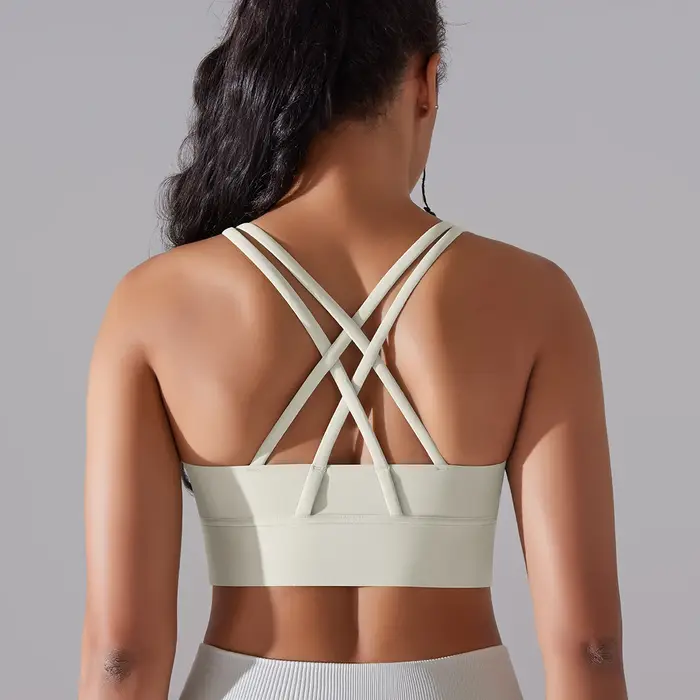 Soutien-gorge de sport pour femmes, Sexy, Yoga, soutien élevé, Impact, sous-vêtements de sport, cour