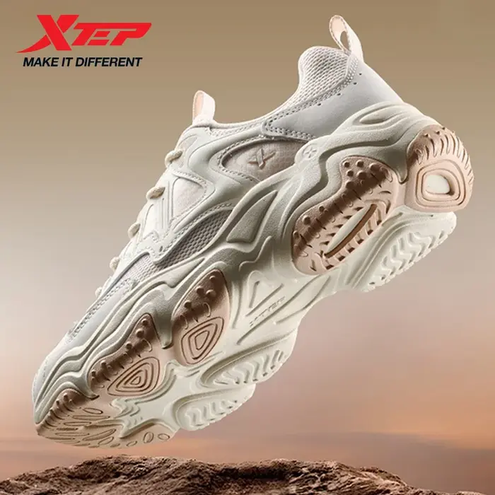 Xtep-Chaussures Décontractées en Maille Respirante pour Homme, Baskets de dehors ChimRetro, Semelle 