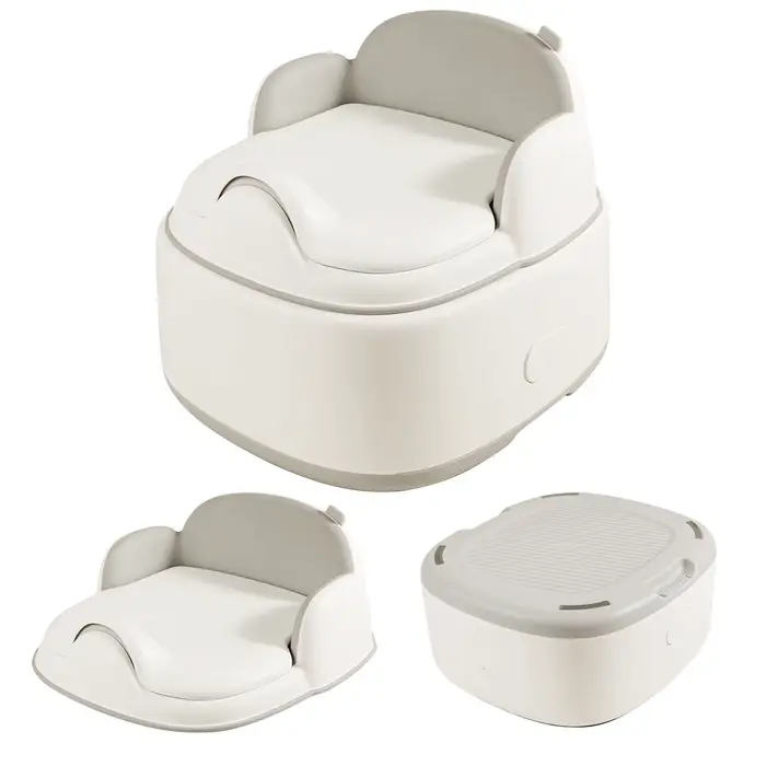 Ensemble de pot pour l'apprentissage de la propreté pour bébé 3 en 1 - Siège de pot avec marchepied 