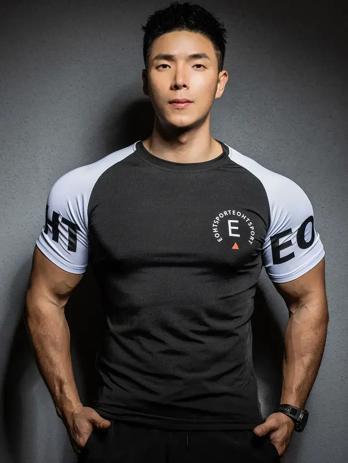 Gymnases d'été t-shirt hommes musculation Fitness séchage rapide à manches courtes t-shirt t-shirts 