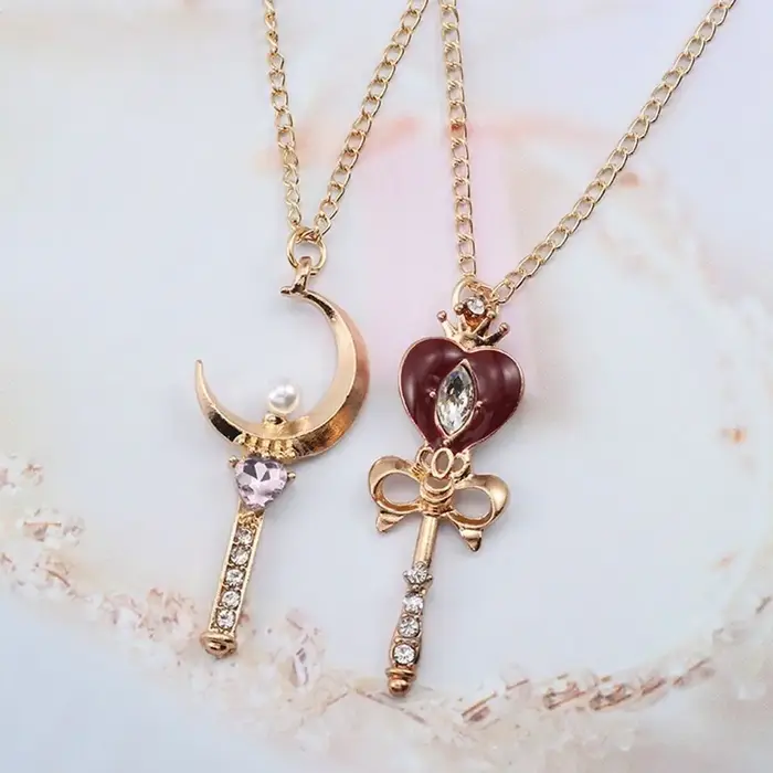 Collier pendentif Cosplay en cristal pour fille, accessoires de Cosplay, Anime pour marin lune, bagu
