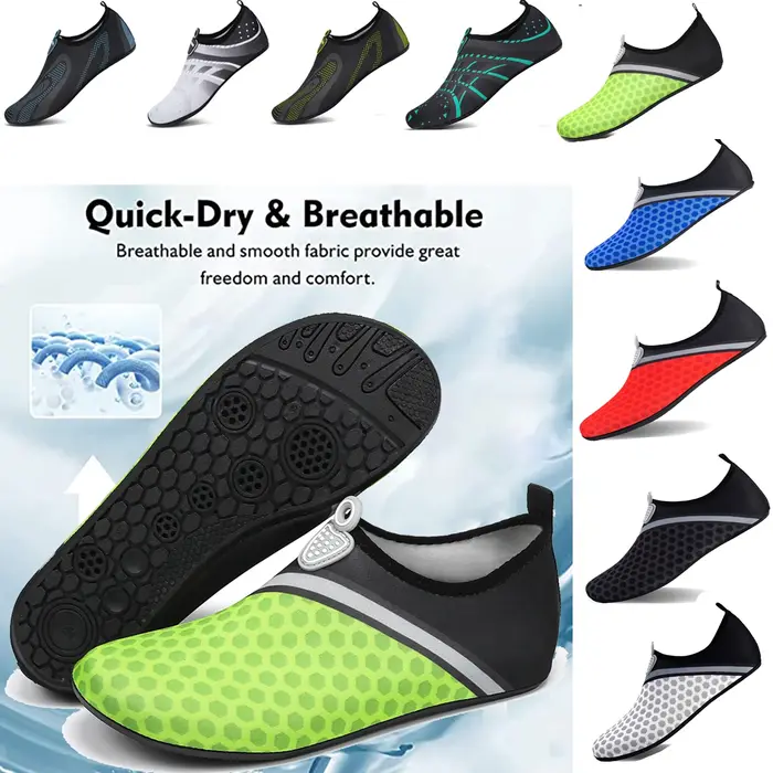 Chaussures d'eau unisexes antidérapantes - Parfaites pour la natation et la plongée en apnée