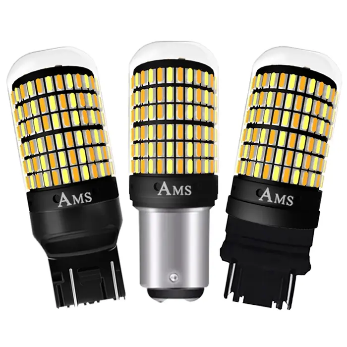 Lampe de Signalisation LED P21w 7443 3157, Ampoule 168smd Canbus, enquêter de Freinage 1157, Bay15d 