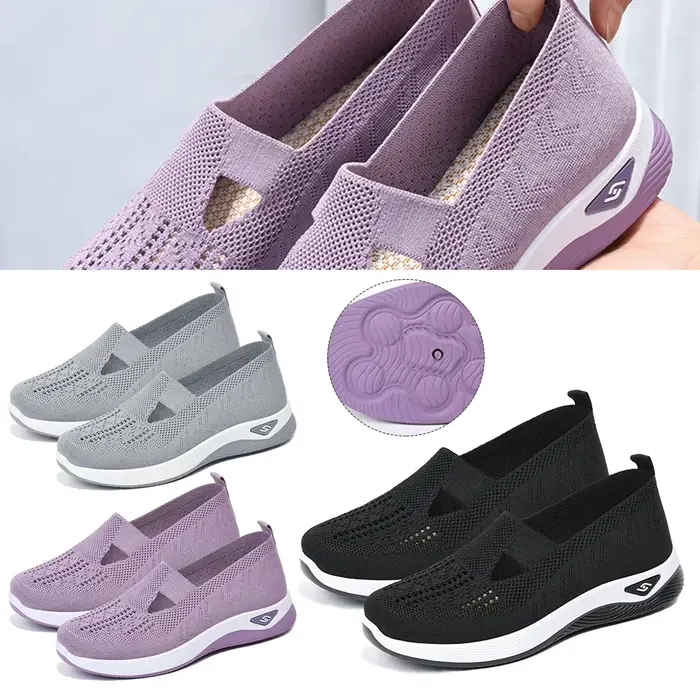 Chaussures pieds nus respirantes pour femmes - Orthopédiques antidérapantes support voûte plantaire