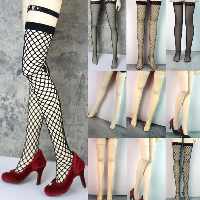 Chaussettes de poupée BJD, chaussettes en résille à la mode, adaptées aux accessoires de jouets 1/3 