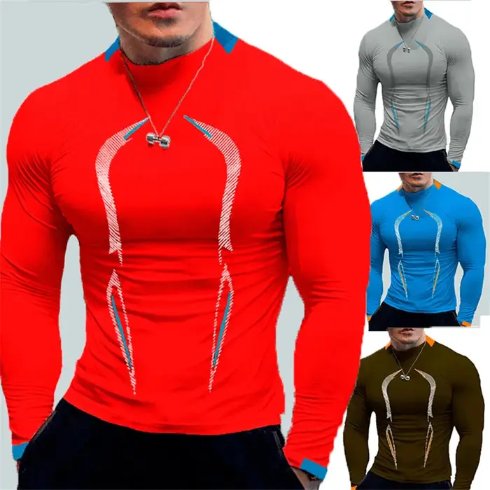T-Shirt d'été à manches longues pour hommes, séchage rapide, respirant, climatisation, Protection so