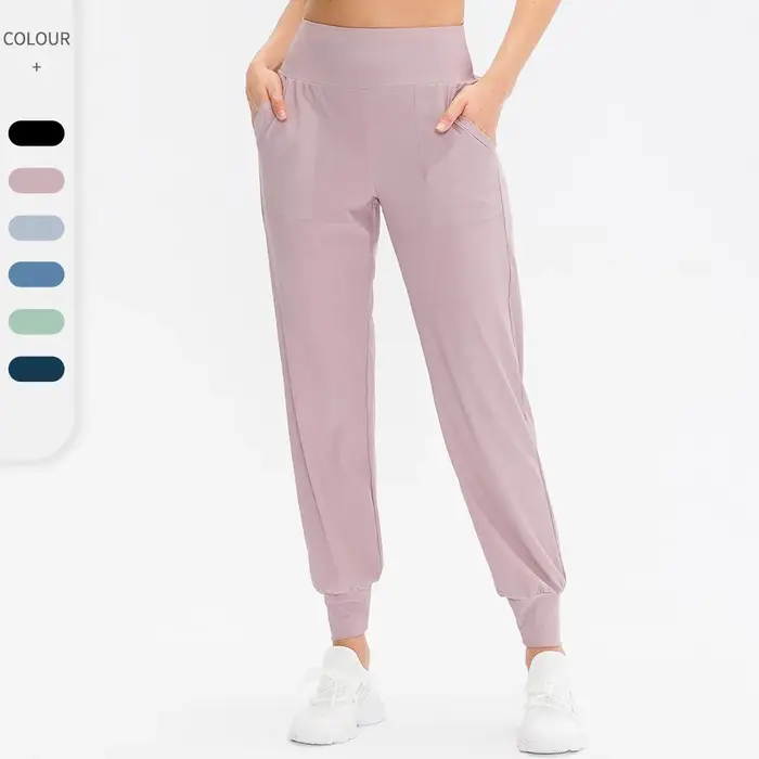 Pantalon de jogging ample pour femme, séchage rapide, avec poches, idéal pour le yoga, la course et 