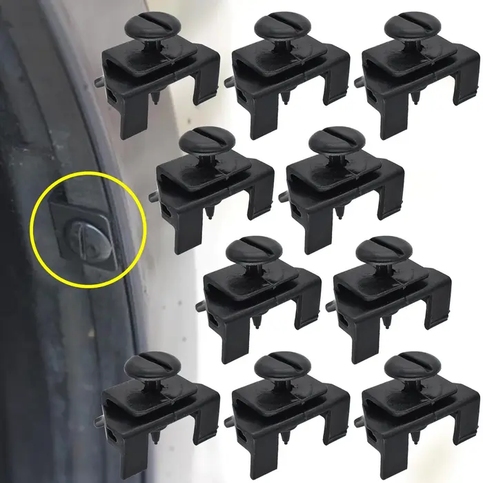 Kit de clips de couverture de pare-chocs de garde-boue avant de voiture, 20 pièces, 53879 – 28010 53