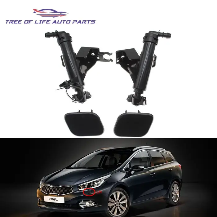 Avant Gauche et Droite Phare Rondelle Pulvérisateur Buse Pompe Cylindre Bouchon Jet Pour KIA CEED 20