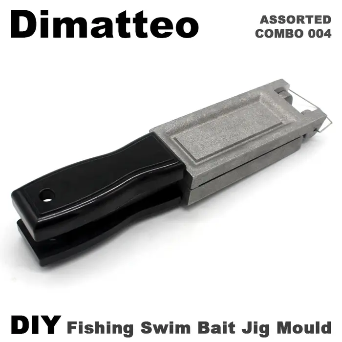 Dimatteo-Moule de tête de gabarit d'appât de natation bricolage, combo assressenti, 4 cavités, 1oz, 