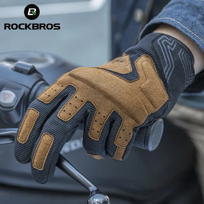 ROCKBROS – gants de vélo respirants et antidérapants, antichocs, en Polyester, confortables, équipem