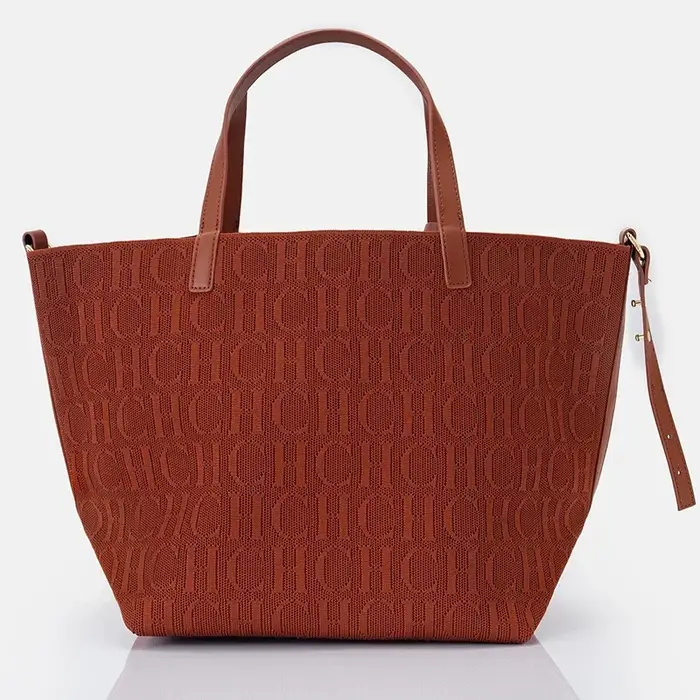 Sac fourre-tout CH de marque, sac tissé volanté, style vintage, couleur unie, grande capacité, multi