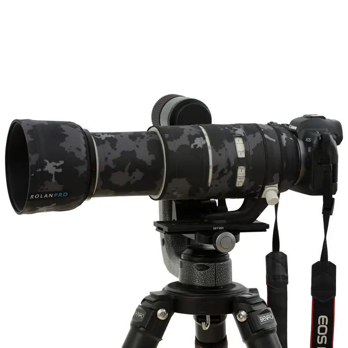ROLANPRO manteau d'objectif étanche pour Canon RF 100-500mm F/4.5-7.1 L IS USM Camouflage couverture