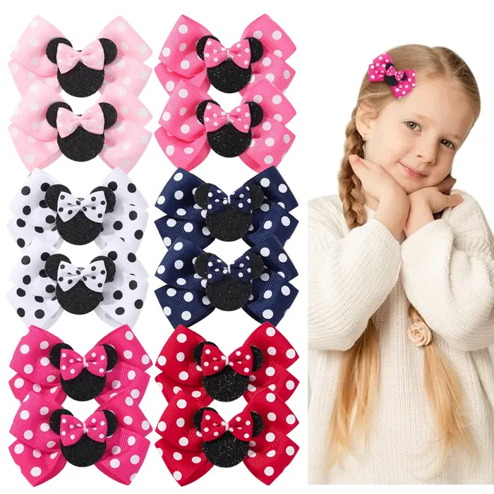 Pinces à cheveux avec nœuds mignons pour enfants, 2/4 pièces, Boutique, coiffure de dessin animé, ru
