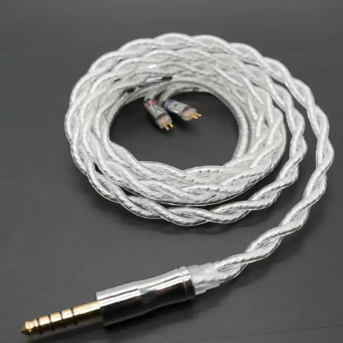 XINHS-Câble de mise à niveau pour casque K12, plaqué argent palladium, haute pureté, 2 brins