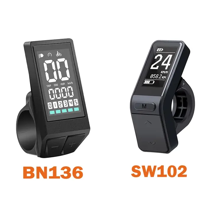 Affichage Bafang BN136 SW102 LCD Vélo électrique Affichage intelligent de l'instrument pour moteur B
