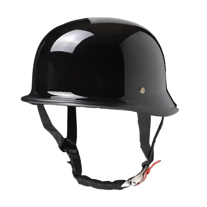 Demi-casque Vintage allemand, demi-casque, style japonais, rétro, pour moto, lunettes de protection 
